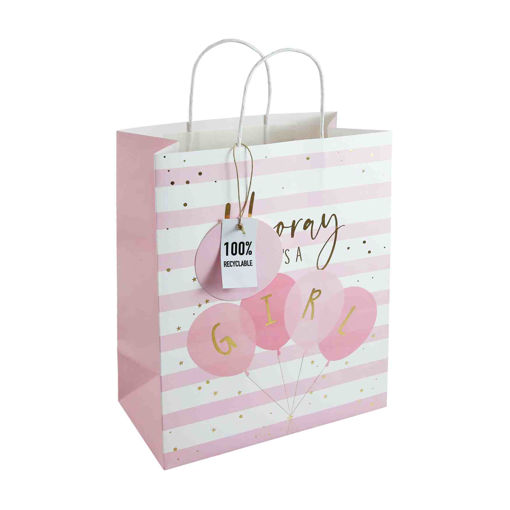 Picture of HOORAY BABY GIRL GIFT BAG